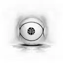 A basketball court with Wu Tang Clan lyrics as the court lines tattoo design idea