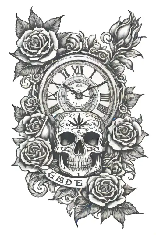 Uhr Carpe Diem Memento Mori Family tattoo tattoo design idea