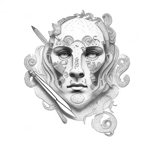 Caesar salad tattoo design idea