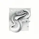 Libra 2001 snake tattoo design idea