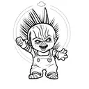 Chucky  tattoo design idea