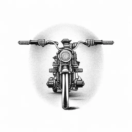 electrician Riding A Motorcycle Holding A Sign That Says "THINK TWICE" tattoo design idea