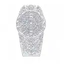 the aztec calendar tattoo design idea