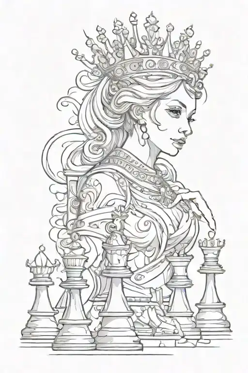 Chess queen name height birth date tattoo  tattoo design idea