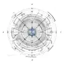 A celestial map with Aries constellation leading the way among a cluster of stars tattoo design idea