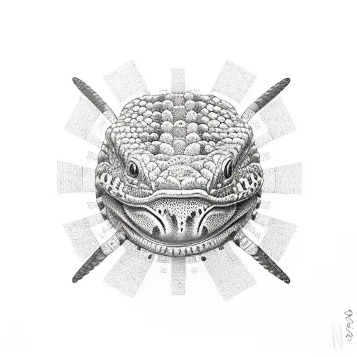 Gila monster  tattoo design idea