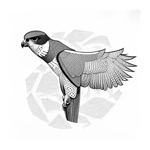 peregrine Falcon  tattoo design idea