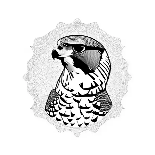 peregrine Falcon  tattoo design idea