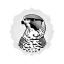 peregrine Falcon  tattoo design idea