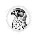 peregrine Falcon  tattoo design idea