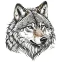 alpha wolf tattoo design idea