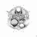 handball Anime  tattoo design idea