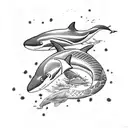 Arm tattoo,  Aquatic Orca gang Beautiful Ocean  tattoo design idea