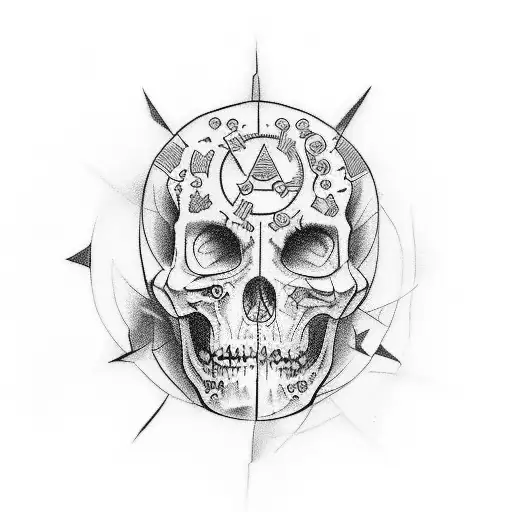 Design a tattoo featuring your top films, with each movie represented by a unique symbol or object tattoo design idea