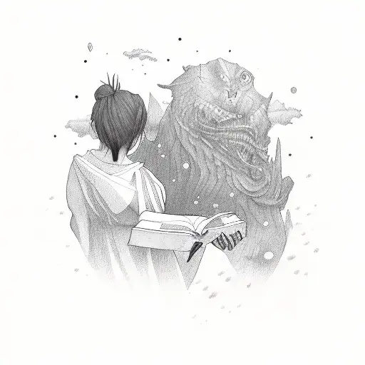 I raised you in the dark Caught you reading by the sunrise You wandered from the path Through the silence of the hillsid tattoo design idea