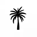Palm Tree tattoo design idea
