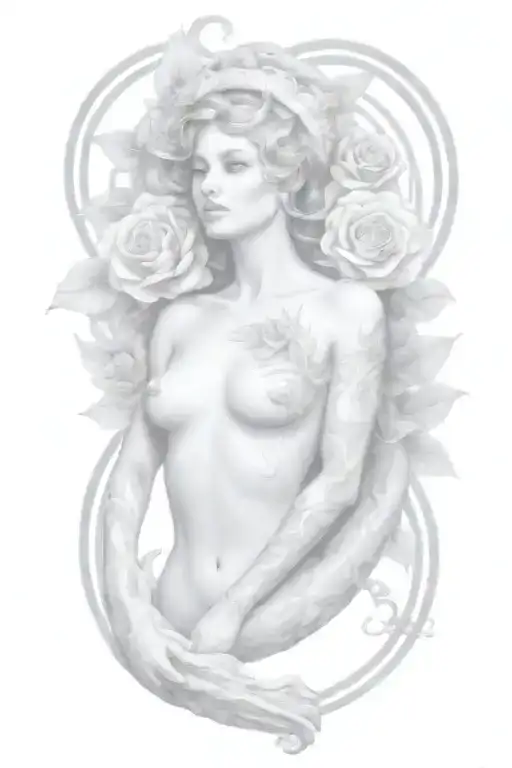 sun rising tattoo design idea