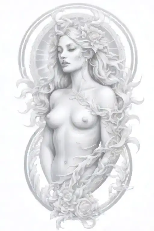 sun rising tattoo design idea