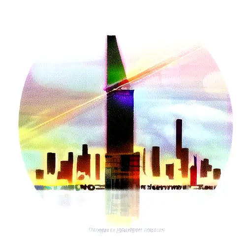 Lagos city Nigeria tattoo design idea