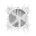 A Lagos cityscape infused with music, anime, sports, and art elements tattoo design idea