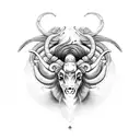 aries taurus cusp tattoo design idea