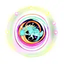 cosmic dragon tattoo design idea