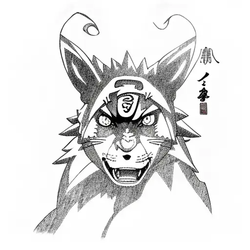 naruto and jiraiya tattoo design idea