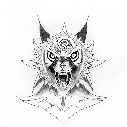 naruto and jiraiya tattoo design idea