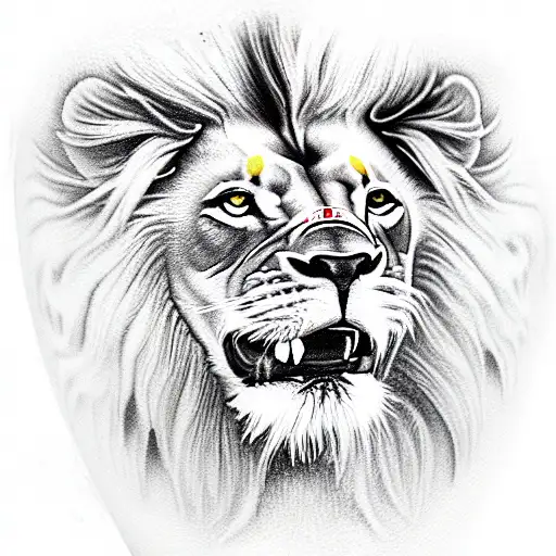 lion like memphis depay  tattoo design idea