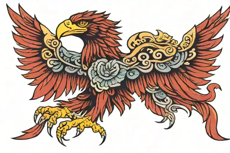 albanian eagle tattoo design idea