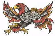 albanian eagle tattoo design idea
