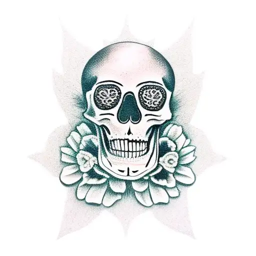 skeleton mariachi  tattoo design idea