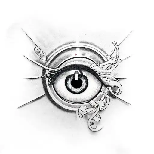 Evil Eye tattoo design idea