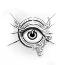 Evil Eye tattoo design idea