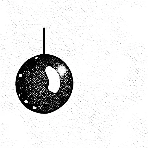l disco ball tattoo design idea