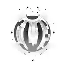 disco ball tattoo design idea