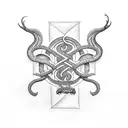 Letters SGP with Cobras protecting the initials tattoo design idea