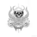 dead parent cemetery difficulties wife child good life tattoo design idea