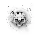 dead parent cemetery difficulties wife child good life tattoo design idea