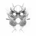 Infinite love tattoo design idea