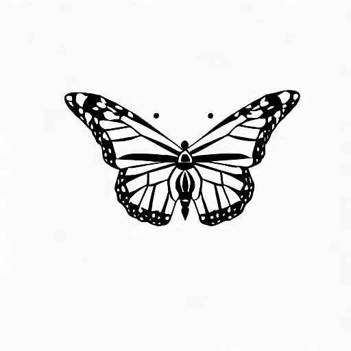 monarch butterfly tattoo design idea