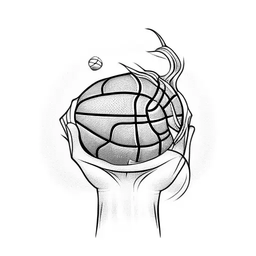 basketball referee tattoo design idea