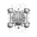 basketball referee tattoo design idea