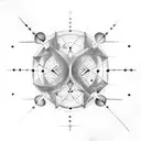 Pisces constellation  tattoo design idea