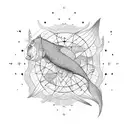 Pisces constellation  tattoo design idea