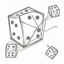 dice; proverbs 16:33 tattoo design idea