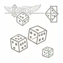 dice; proverbs 16:33 tattoo design idea