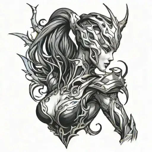 Warframe Octavia  tattoo design idea
