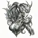 Warframe Octavia  tattoo design idea