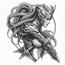 Warframe Octavia  tattoo design idea